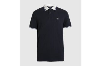 Armani Exchange Slim Fit Polo Shirt Deep Navy