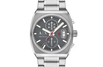 Armani Exchange Watch for Men, Quartz Chronograph Movement and 40 mm Case Size with Stainless Steel Strap