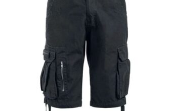Army Vintage Shorts Shorts Black by Black Premium
