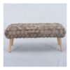 Artemis Home Cushla Mole Bubbly Velvet Large Footstool