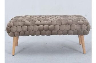 Artemis Home Cushla Mole Bubbly Velvet Large Footstool