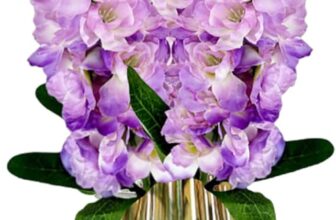 Artificial Flowers Indoor Purple Decorations – Large Fake Flower 92cm for Events Wedding Party Home 4714