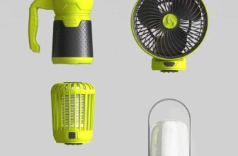 Artika Campa 4-in-1 Modular Portable Outdoor Kit – Includes: 1x Battery, Lantern, Flashlight, UV Bug Zapper, Fan – Instore