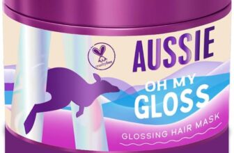 Aussie Oh My Gloss Glossing Hair Mask 500ml, Moisturises and Deeply Nourishes Dry and Dull Hair, Restores Your Natural Gloss, Infused with Australian Macadamia Nut Oil, Vegan and Cruelty-Free