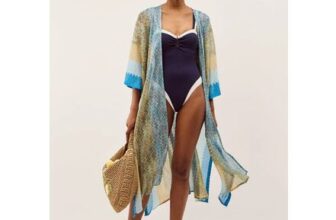 Ava Knit Beach Cover up Blue