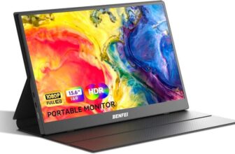 BENFEI Portable Monitor 15.6, FHD 1080P HDMI/ USB-C , Ultra-Slim IPS HDR Screen BENFEI Direct GB /FBA