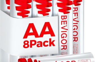 BEVIGOR AA Lithium Batteries Pack of 8, Double A Battery, 1.5V High Capacity AA Batteries for Home Equipment, Safety Equipment Disposable Battery