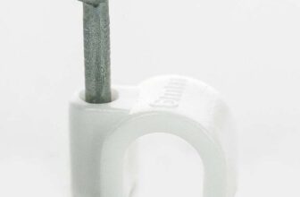 BG Electrical Round Cable Clips, Pack of 50, White, 6 mm