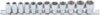 BGS 9104 Socket Set, Hexagon (3/8) Drive 8 – 19 mm 12 pcs.