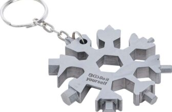 BGS Diy 85880 Multi-function Tool Snowflake 18-in-1 Stainless Steel