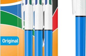 BIC 4 Colours Pens Multicolour Original – Retractable Ballpoint Pens – Pack of 3