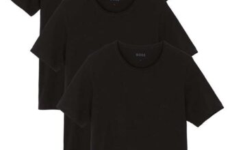 BOSS 3 Pack Classic Crew T-Shirt – Black (Sizes S – 2XL)