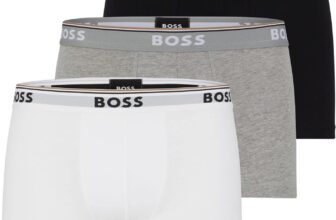 BOSS Mens Bodywear 3 Pack Boxer Shorts with Logo Detail