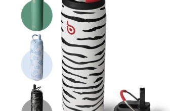 BOTTLE BOTTLE Stainless Steel Water Bottle with Straw and Lid, 32oz (846ml) Zebra – Sold by bottlebottle Inc / FBA