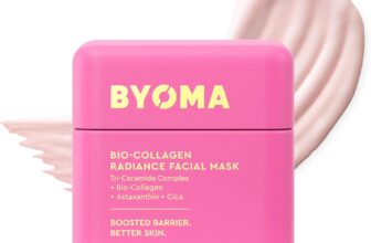 BYOMA Bio-Collagen Radiance Face Mask – Transformative Peel Off Mask For Glass Skin – Instant radiance, Visibly Improved Elasticity, Firms, Reduces Appearance of Wrinkles – Cica & Ceramides
