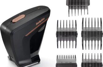 BaByliss Crewcut Hair Clipper – Self-Clipping Cordless Haircutting Tool with Twin Blade System, Lithium-Ion Power, 75-Minute Runtime, 4 Comb Guides (Grades 14), Washable Blades, 7758U