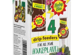 Baby Bio Houseplant Drip Feeders, 4 x 40ml – Ready To Use House Plant Food