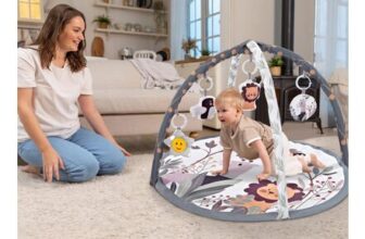 Baby Play Mat with Activity Gym for Infants & Newborns