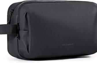 Bagsmart Toiletry Bag for Men, Mens Wash Bag, Water-Resistant, Black sold by HZJZ UK FBA