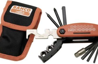 Bahco Multi Bike Pocket Tool, Compact MultiFunction Repair Tool with Essential Bits and FoldOut Design