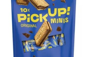 Bahlsen PiCK UP Minis Milk Chocolate Biscuit Bars X10