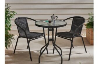 Bali Rattan Effect Bistro Set 3pc