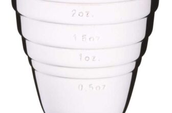 BarCraft All-in-1 Cocktail Jigger with 6 Spirit Measure Markings, Stainless Steel