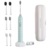BarberBoss Electric Toothbrush With Charger, Travel Box And 6 Toothbrush Heads