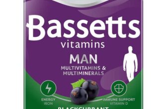 Bassetts Man Multivitamins & Multiminerals Blackcurrant Flavour 30 Gummies