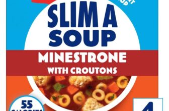 Batchelors Slim a Soup Minestrone with Croutons Sachets x4 61g – Instore Poole