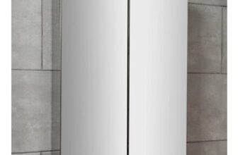 Bathstore Kensington Silver 2 Door Mirror Bathroom Cabinet