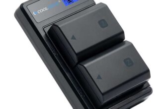 Battery Replacement 2-Pack with Dual LCD Charger for Sony NP-FZ100 Alpha Series Cameras – Black Dual Set