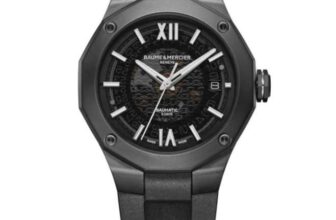 Baume & Mercier Riviera Mens Black Stainless Steel Watch