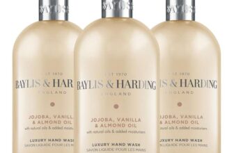 Baylis & Harding Jojoba, Vanilla & Almond Oil / Black Pepper and Ginseng Hand Wash, 500 ml (Pack of 3) – Vegan Friendly – S&S 4.27 -3.83