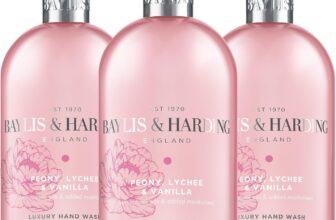 Baylis & Harding Signature Peony, Lychee, Vanilla Hand Wash 500ml (Pack of 3) – Vegan Friendly