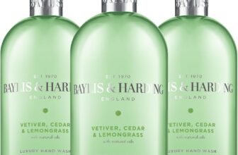Baylis & Harding Signature Vetiver, Cedar & Lemongrass Anti-Bacterial Hand Wash 500ml (Pack of 3) – Vegan Friendly