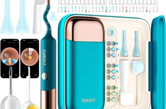 Bebird Pro EarSight Ultra Ear Wax Removal Tool, 5G WiFi 1080P/2K HD Digital Otoscope, Flexible Visual Ear Cleaner Ear Care Kit with 30 Replacement Silicone Tips