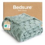 Bedsure Fleece Throw Blanket for Sofa – Soft Cosy Checkered Blankets with checkout discount – Sold by Bedsure EU / FBA