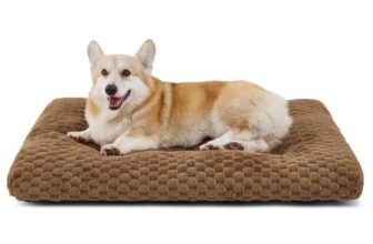Bedsure Large Dog Bed Washable – Bubble Fleece Dog Mat Gentle Support Sold by Bedsure Comfy Pet / FBA