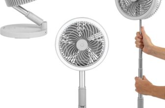 Beldray 3-in-1 Adjustable Cordless Fan with LED Ring Light – Free Click & Collect