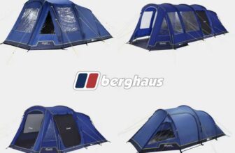Berghaus Adhara Family Tents – 300 Nightfall 500 Nightfall £200 500 Air £280 700 Nightfall £320 700XL £400 – with Code