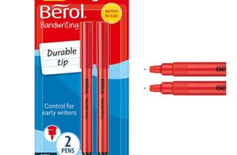 Berol Handwriting Pens Round, Easy to Hold, Washable Ink, 2-Pack