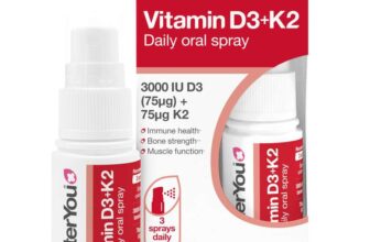 BetterYou Vitamin D3 3000 IU K2 12ml Oral Spray 12ml