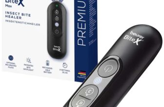 Beurer BiteX Max Insect Bite Healer with Larger Heating Surface, Rechargeable Battery