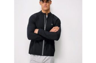 Bi-Stretch Running Jacket in Black