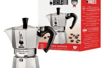 Bialetti Moka Express Aluminium Stovetop Coffee Maker 130ml
