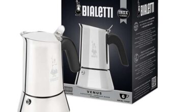 Bialetti – New Venus Induction, stainless steel hob espresso coffee maker – Sold by Ponera / FBA