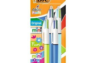Bic Ball Pens, Multi-Colour, 4 Pack