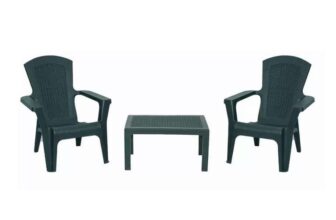 Bica Baltimore Stackable Garden Bistro Set – Green, Free C&C