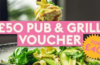 Big Summer Sale – Pub & Grill giftcard Pay £40 / Spend £50